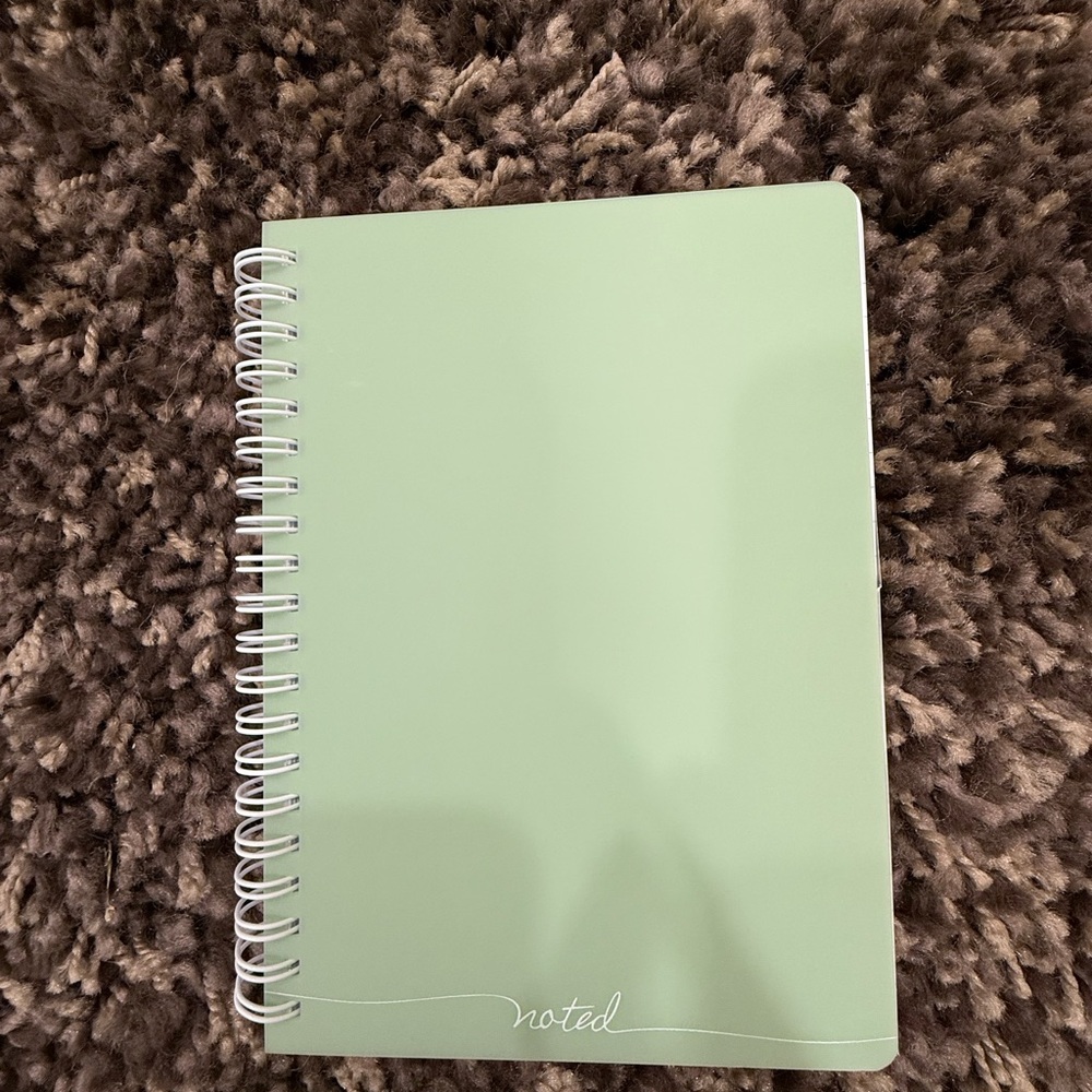 Green Spiral Notebook